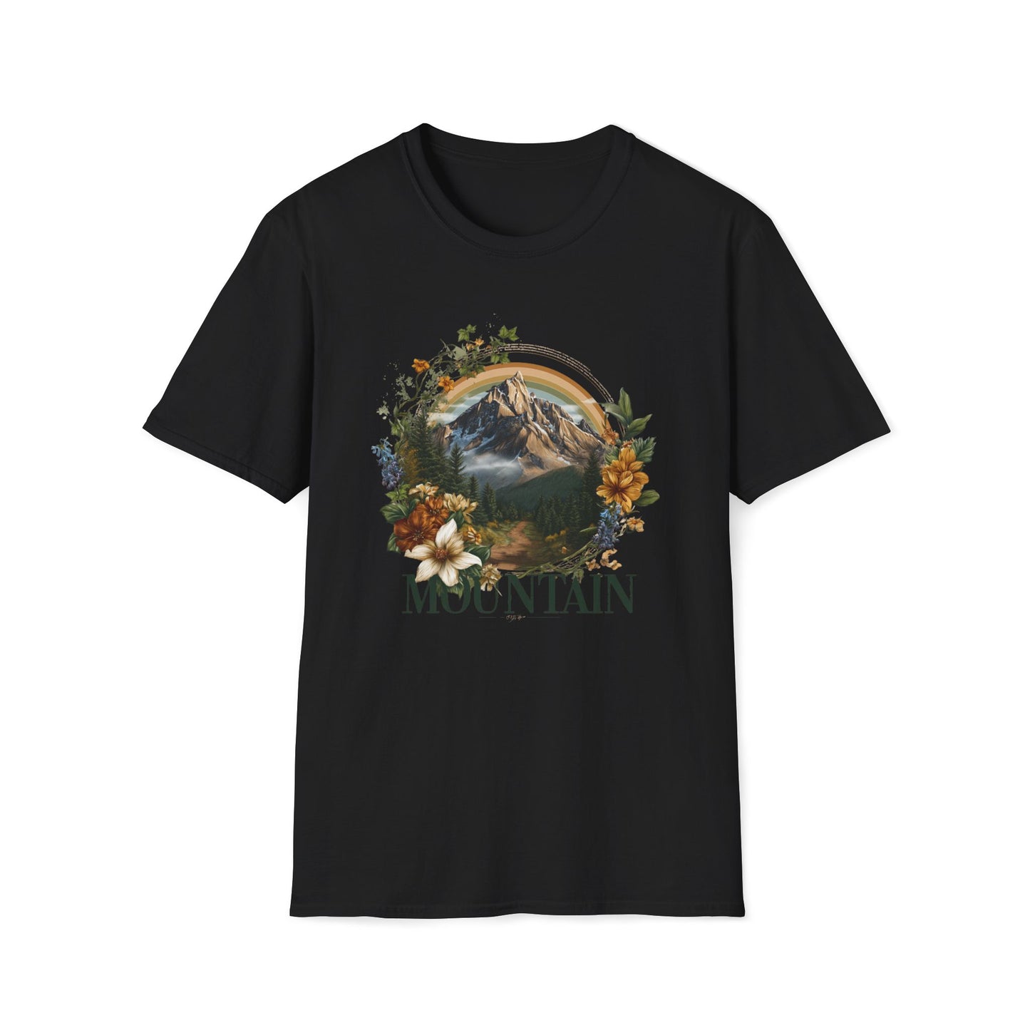 Mountain Retro Typography T-Shirt