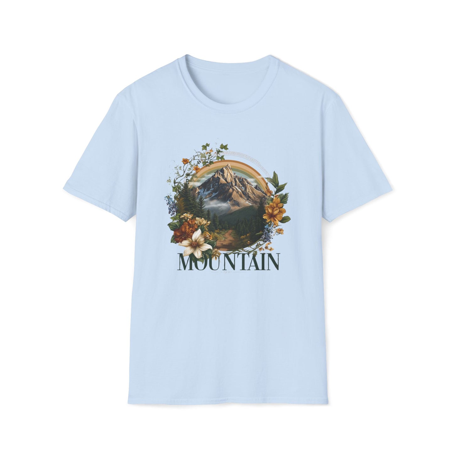 Mountain Retro Typography T-Shirt