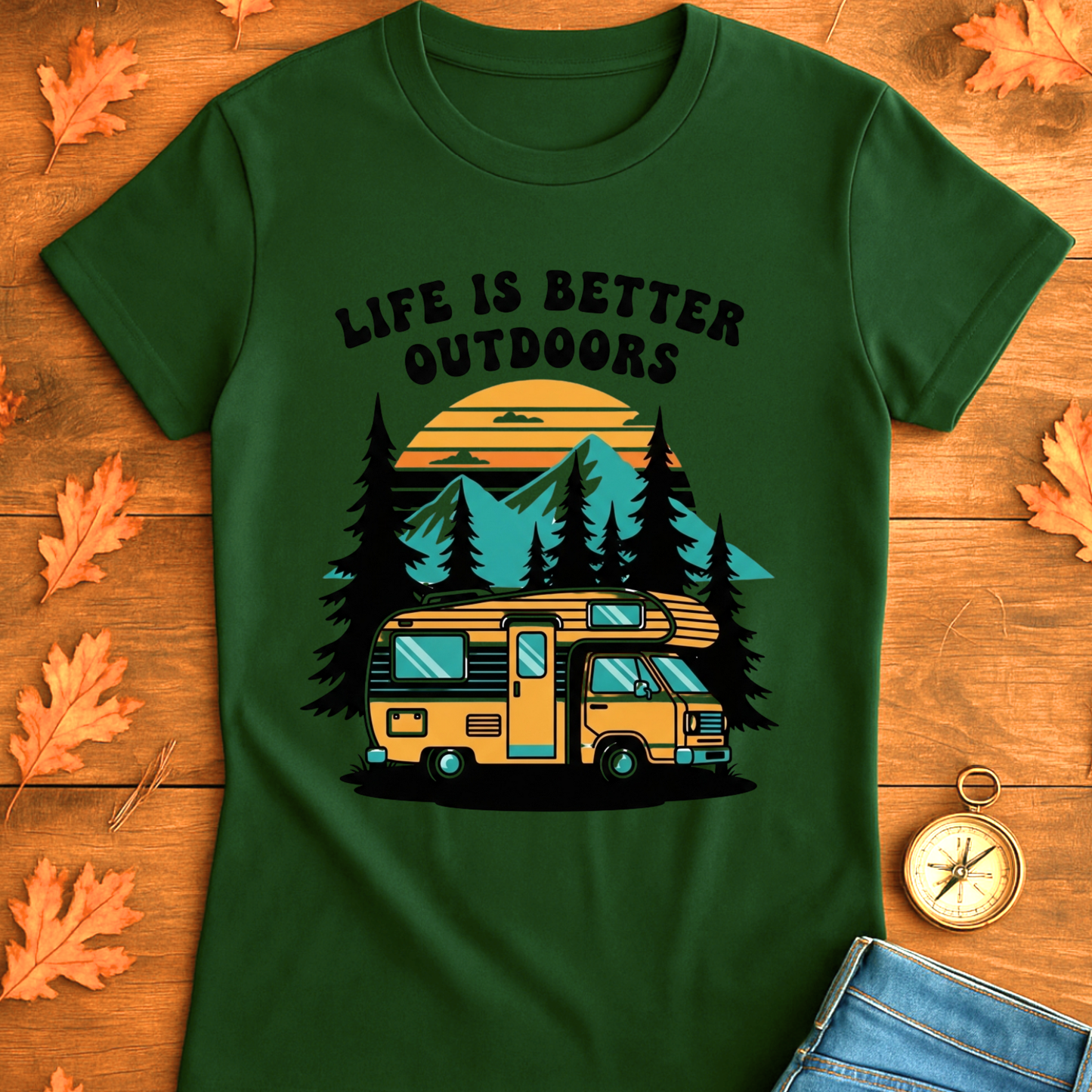 Outdoor Adventure T-Shirt - Life is Better Outdoors Design