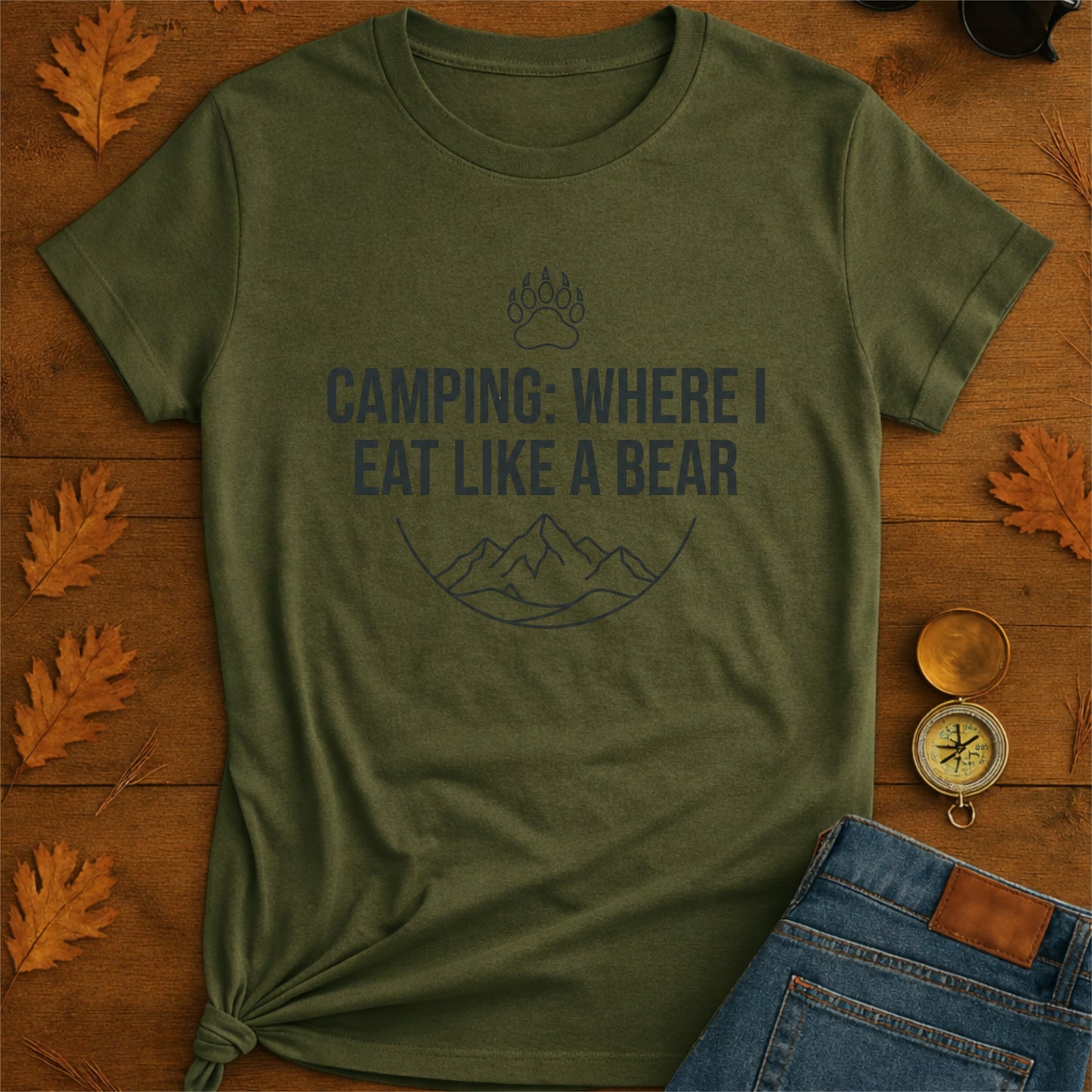 Camping Where I Eat Like A Bear - Camper Shirt