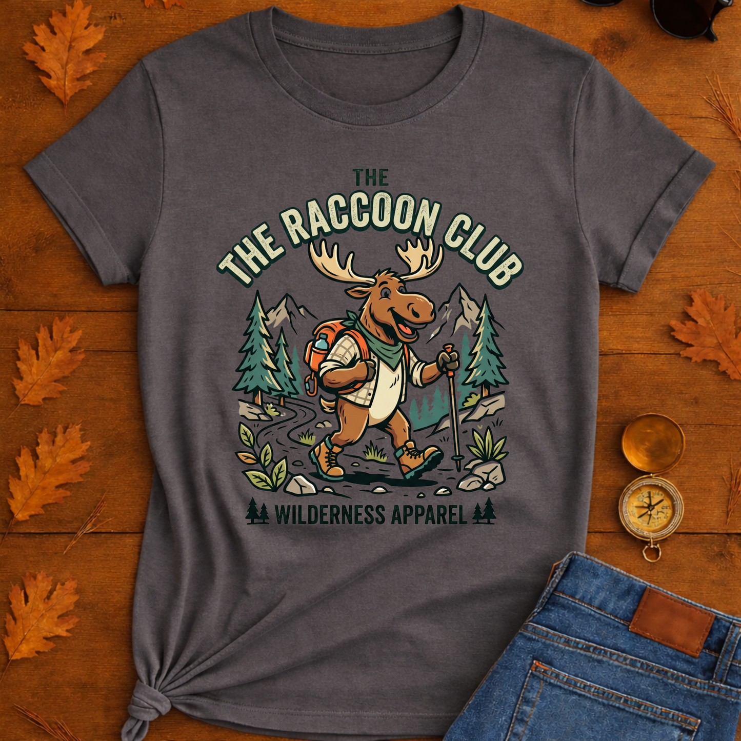 Moose Taking a hike T-Shirt