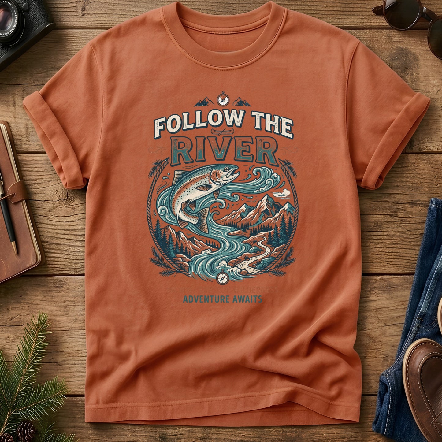 Follow The River Tee