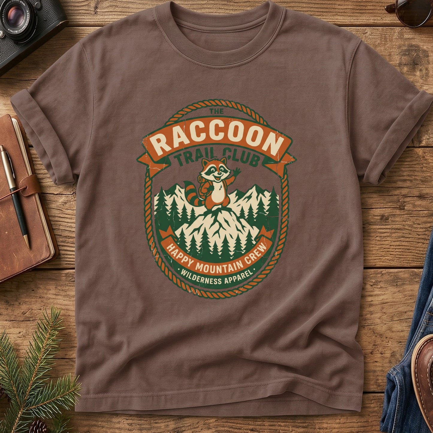 Hiking Raccoon Tee