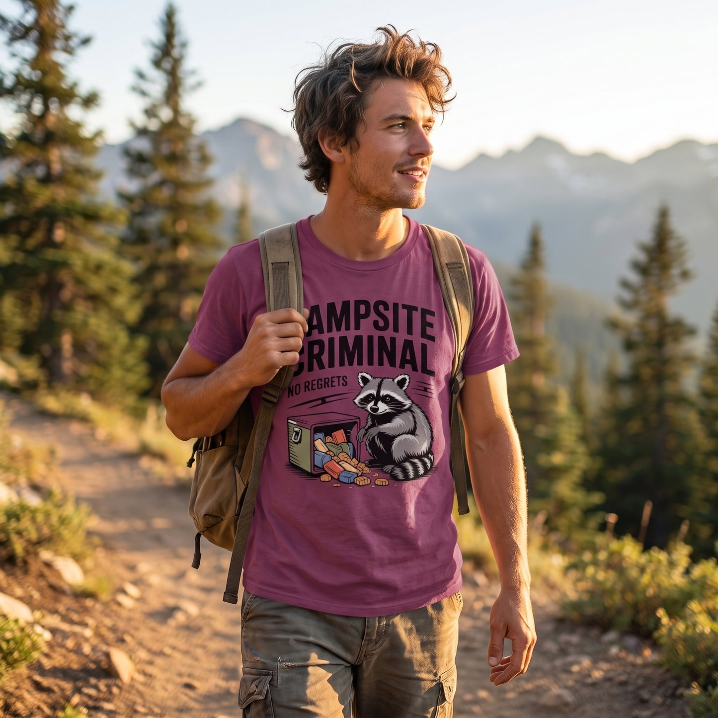 Campsite Criminal Raccoon Tee