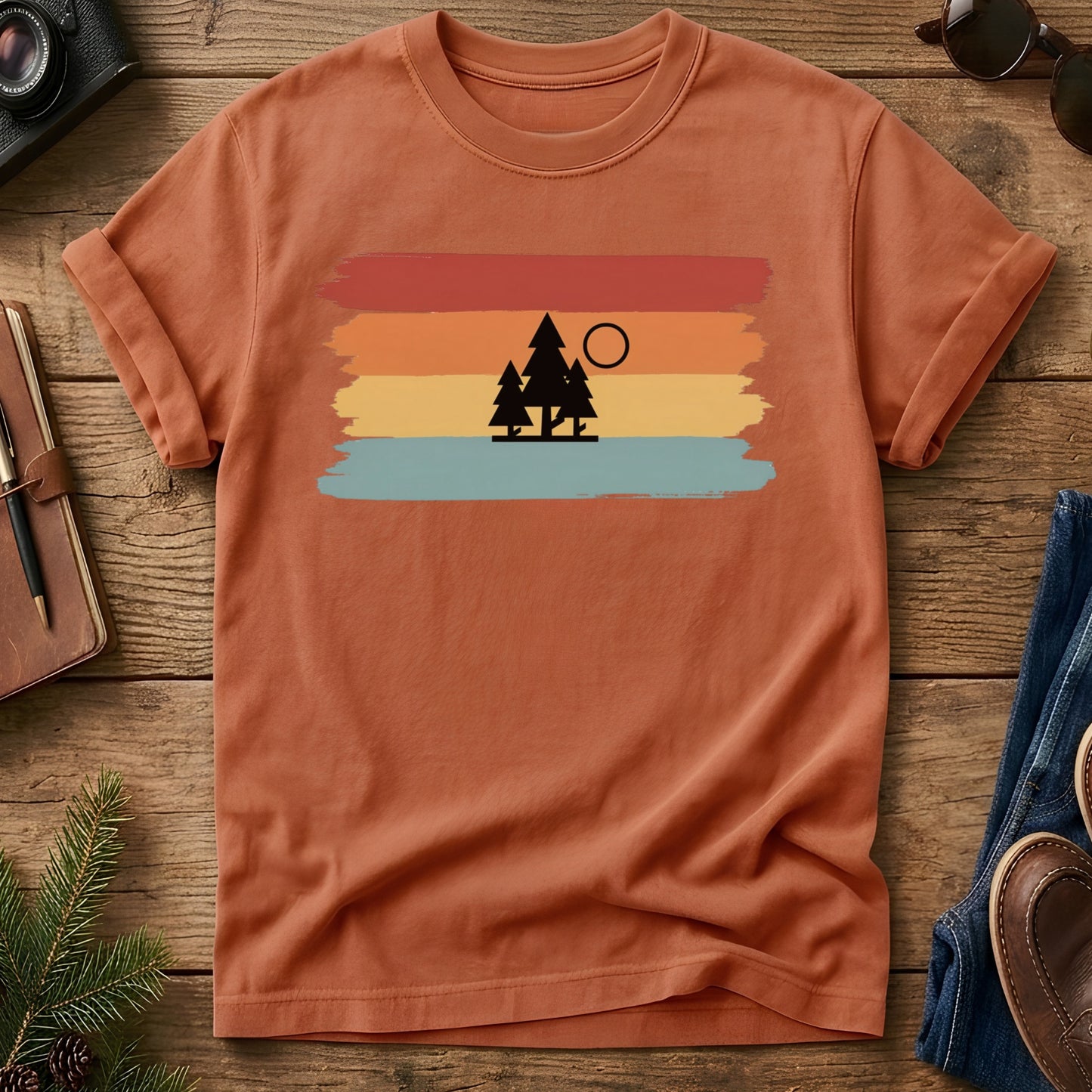 Sunset Trail Tee – lifestyle photo, garment-dyed Comfort Colors tee