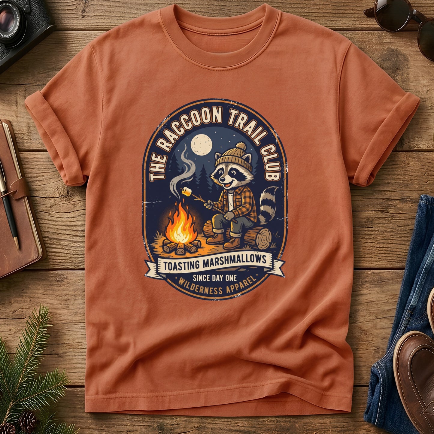 Toasting Marshmallows Since Day One Tee – close-up of artwork