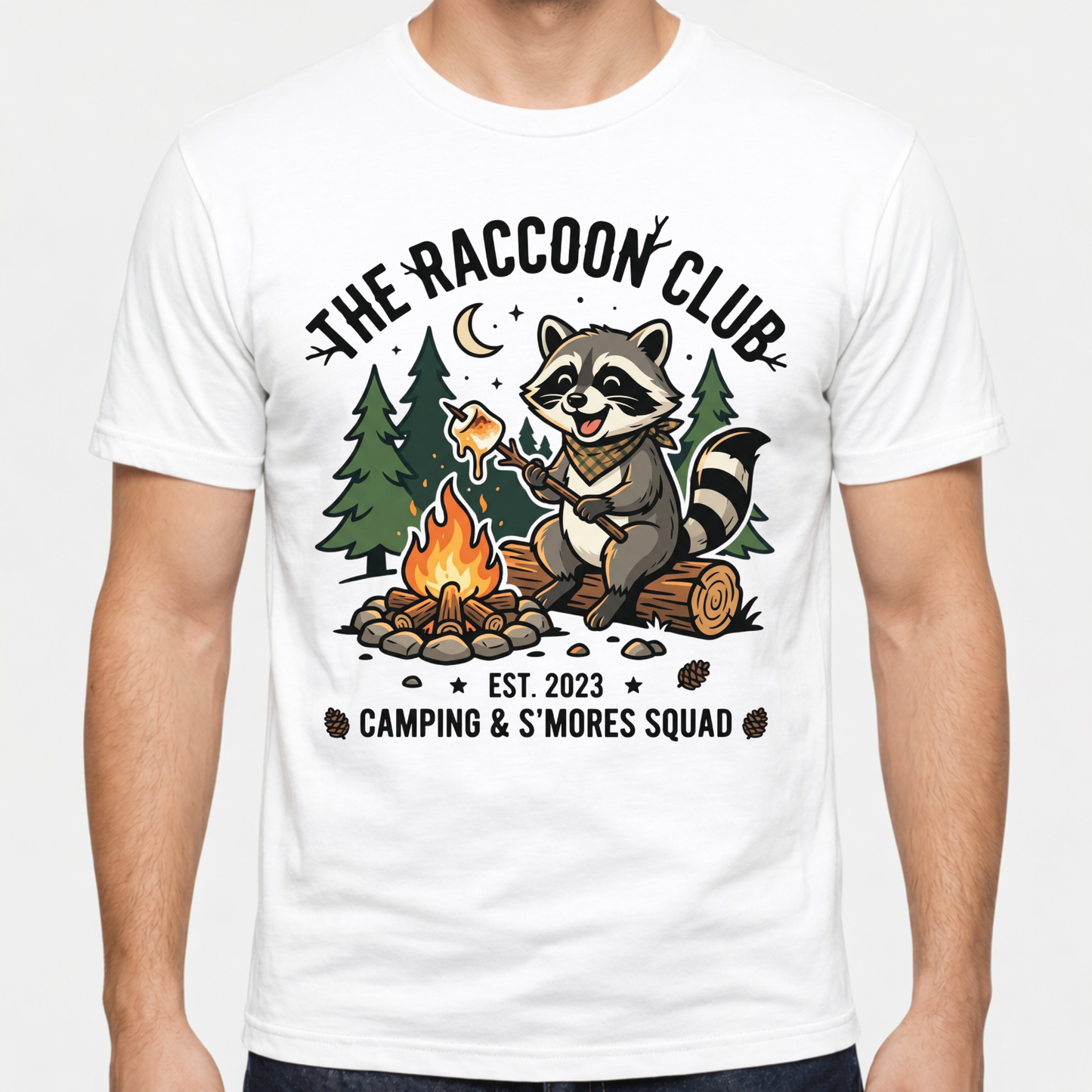 The raccoon camping  T-Shirt
