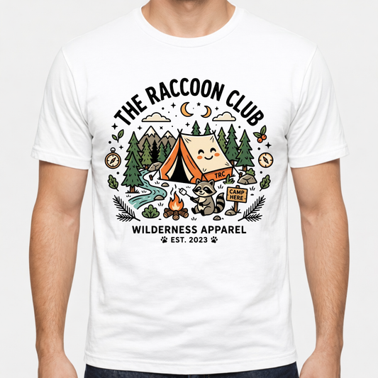 The raccoon club camp T-Shirt