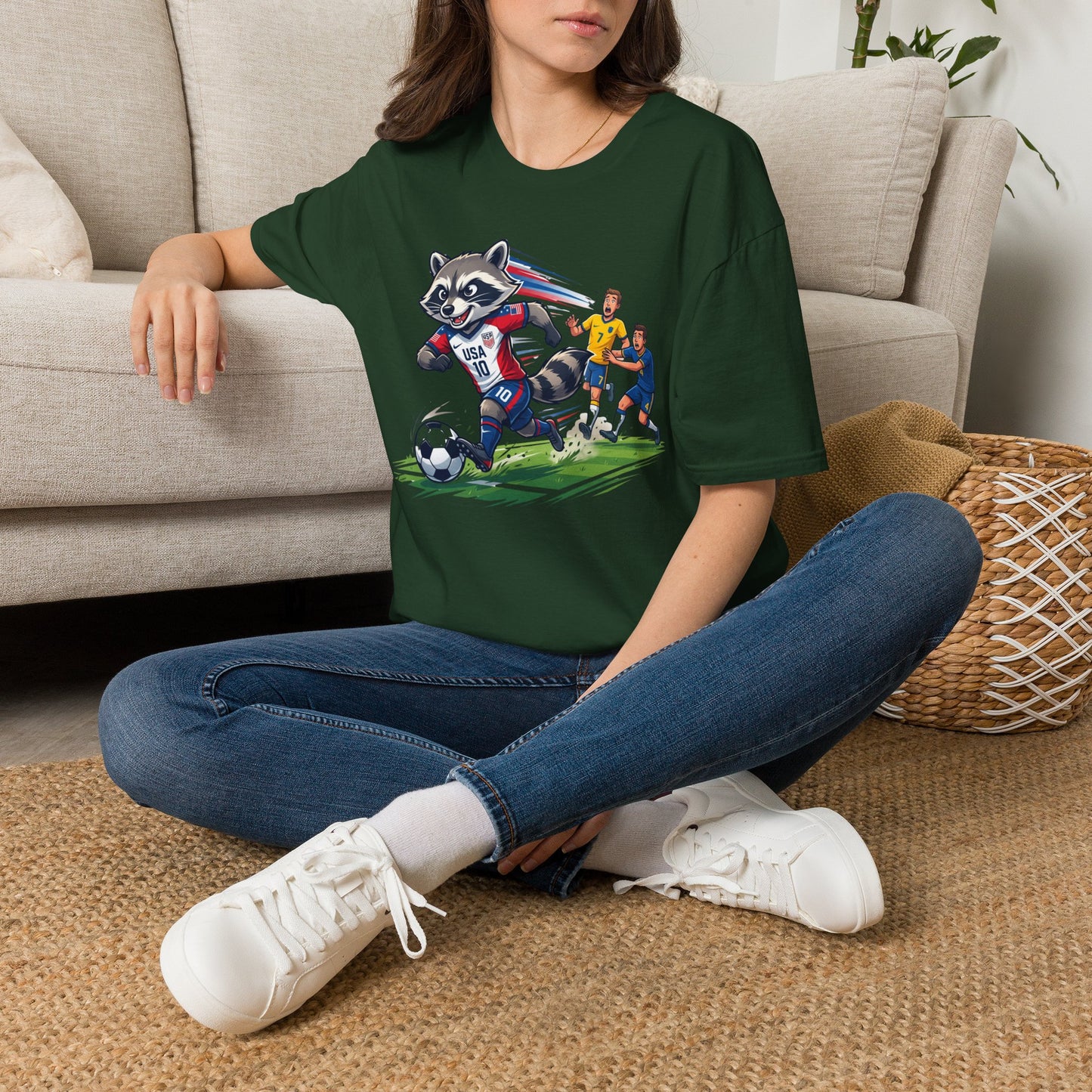 Raccoon Dribbling T-Shirt