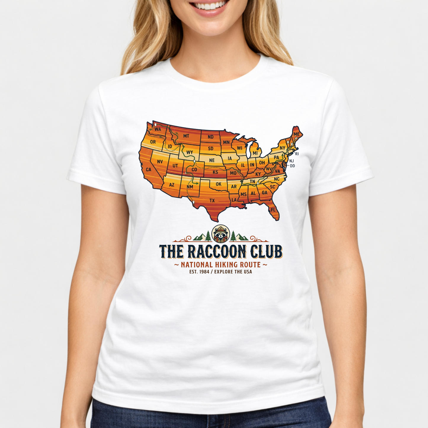 United State Map T-Shirt