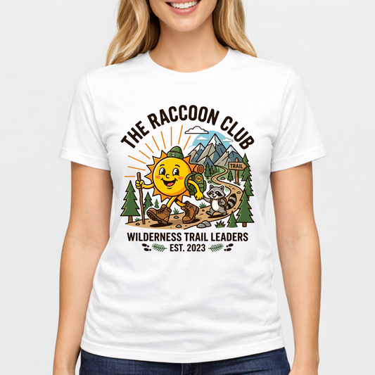 Hiking Sun T-Shirt — Smiling Sun in Boots Trail Tee
