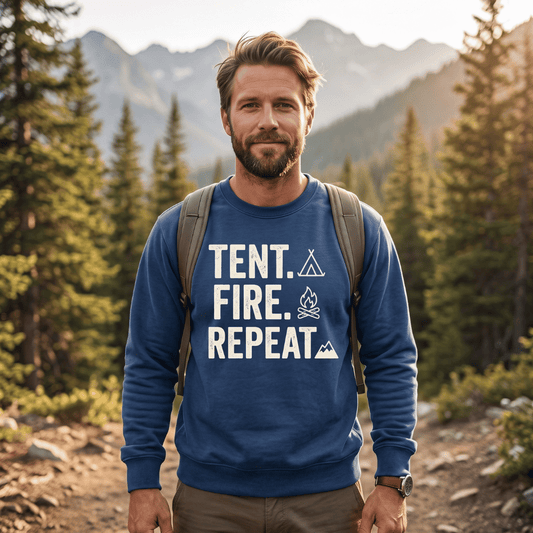Tent Fire Repeat Sweatshirt