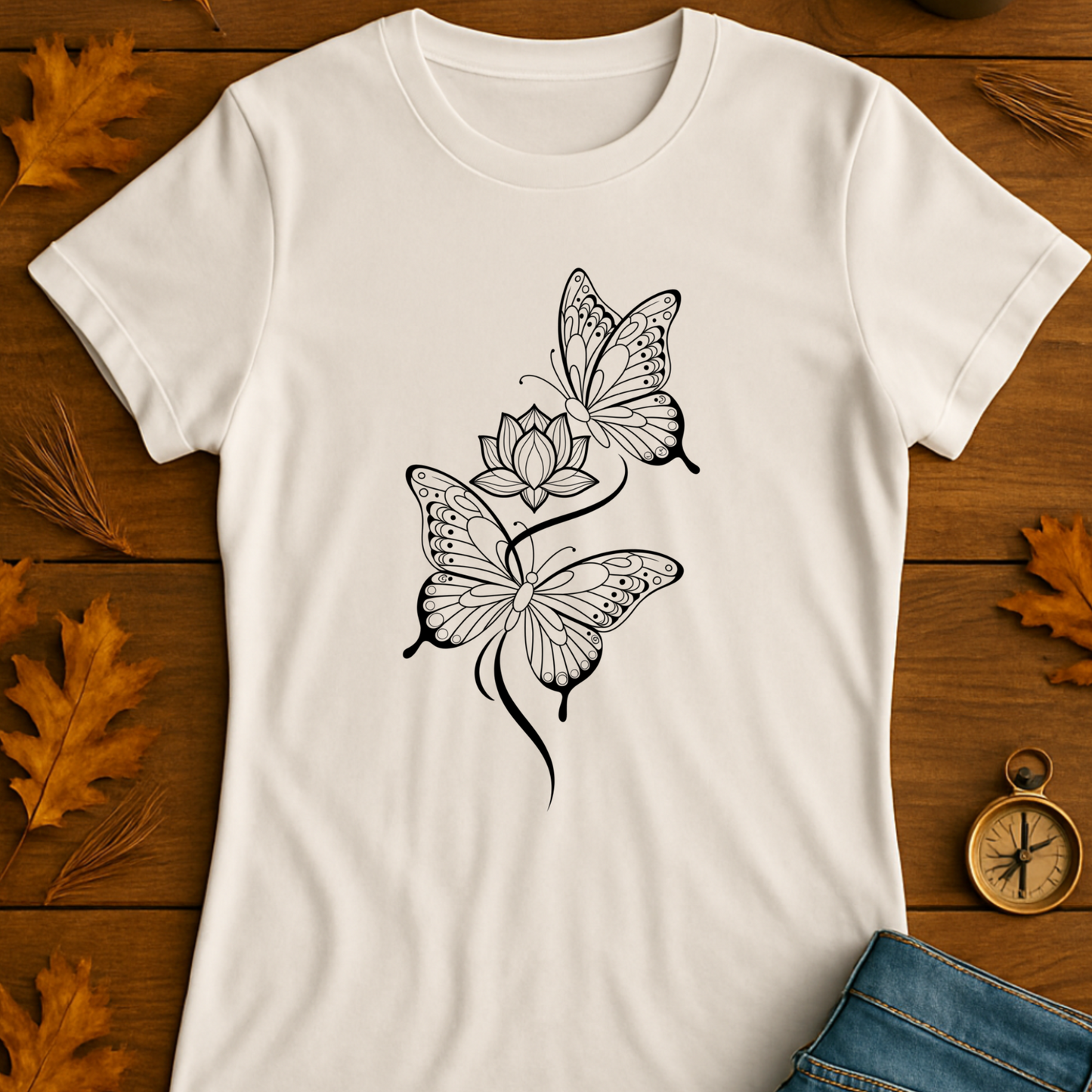 Moonlit Wings & Blossom T-Shirt