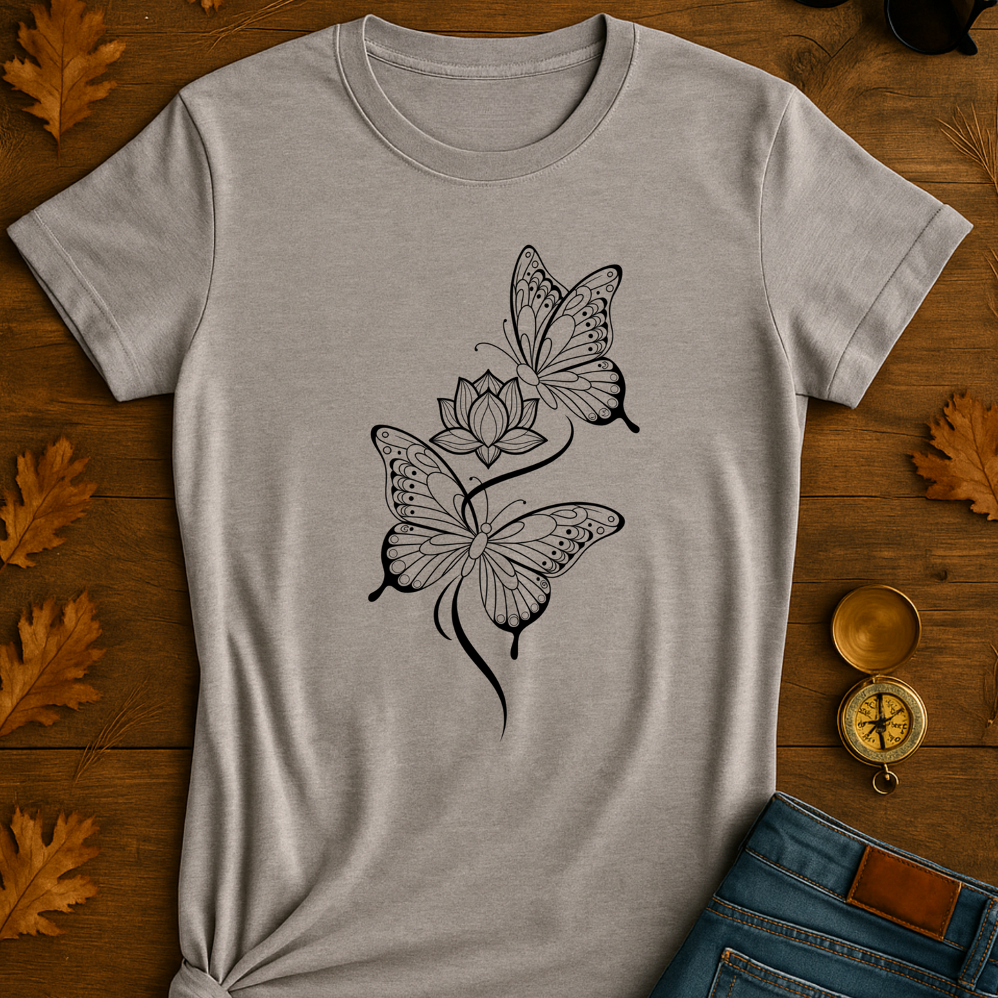 Moonlit Wings & Blossom T-Shirt