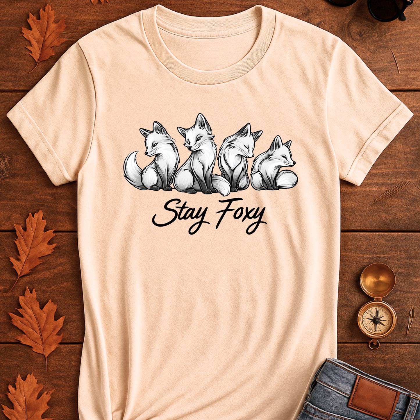 Fox Graphic T-Shirt - Stay Foxy Design
