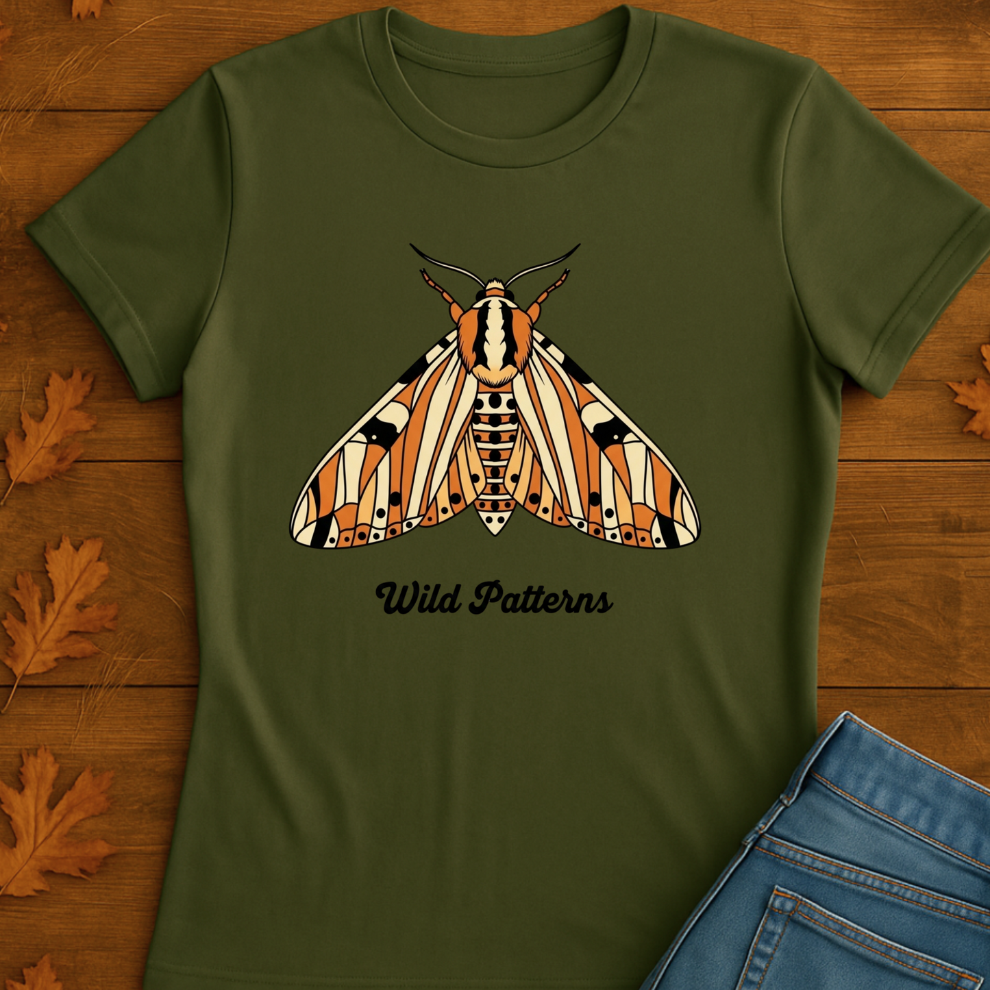 Moth T-Shirt with Wild Patterns