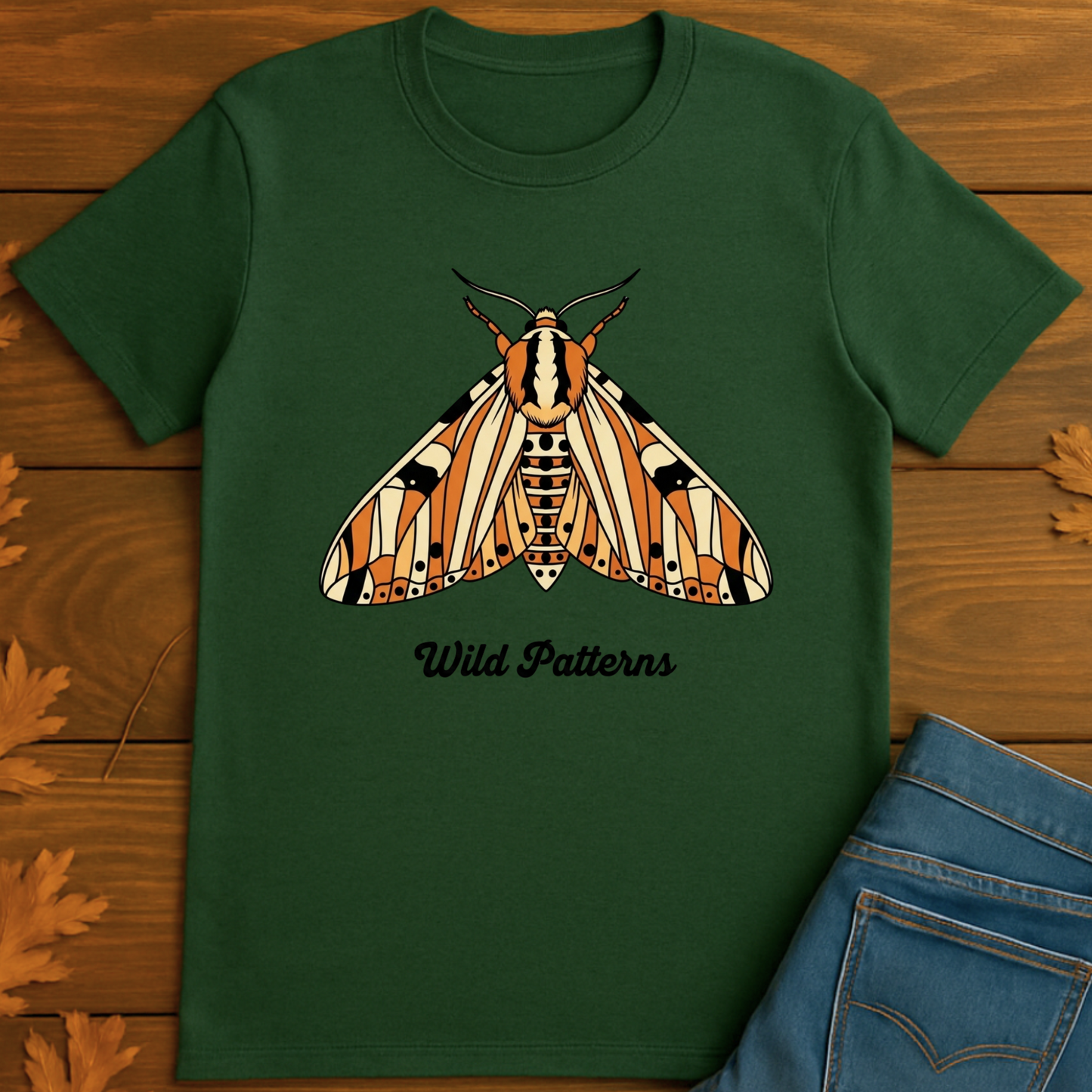 Moth T-Shirt with Wild Patterns