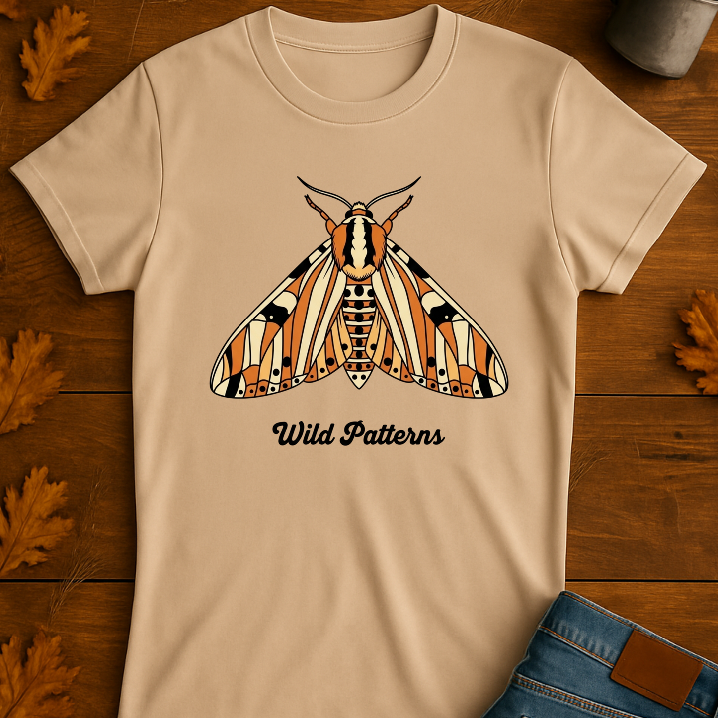 Moth T-Shirt with Wild Patterns