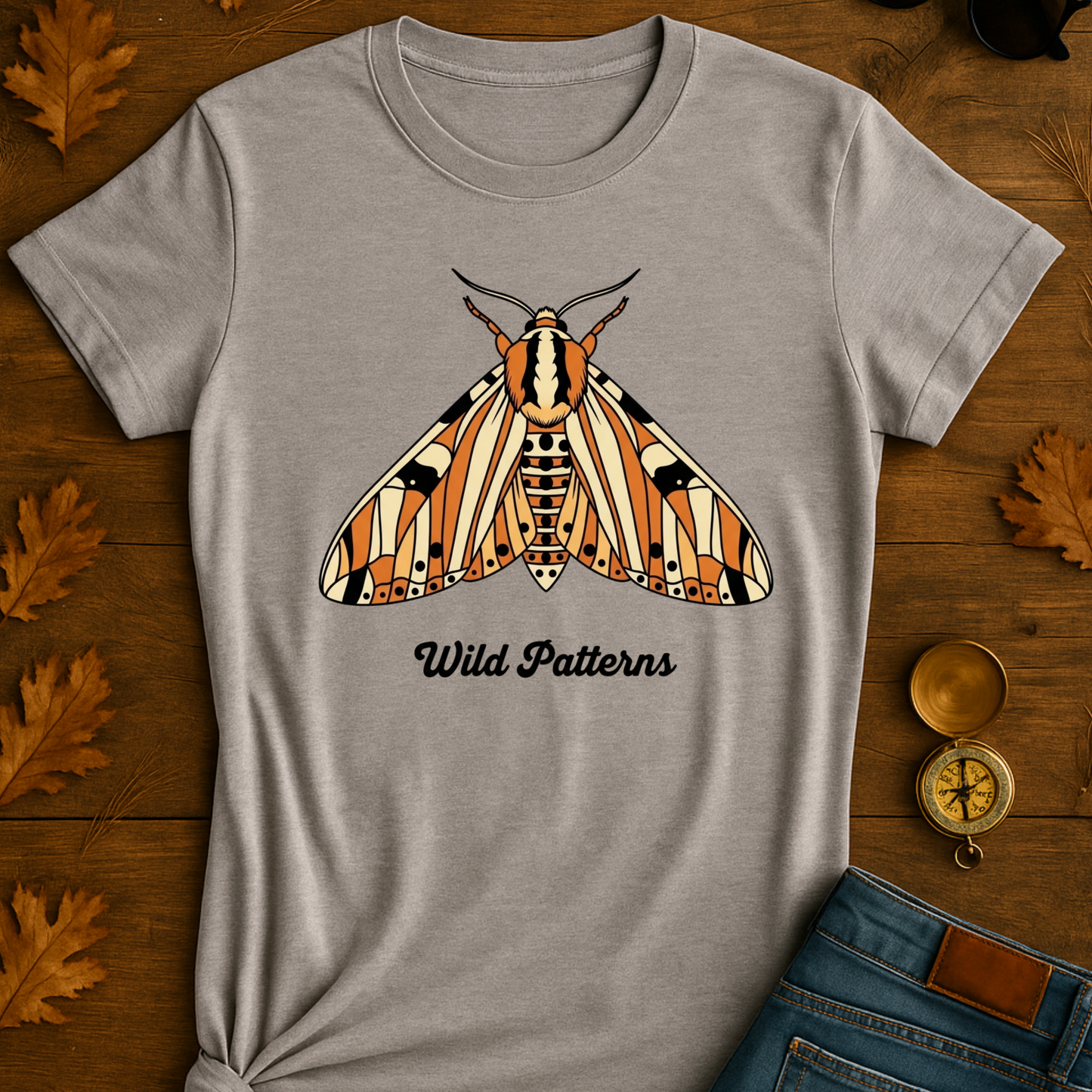 Moth T-Shirt with Wild Patterns