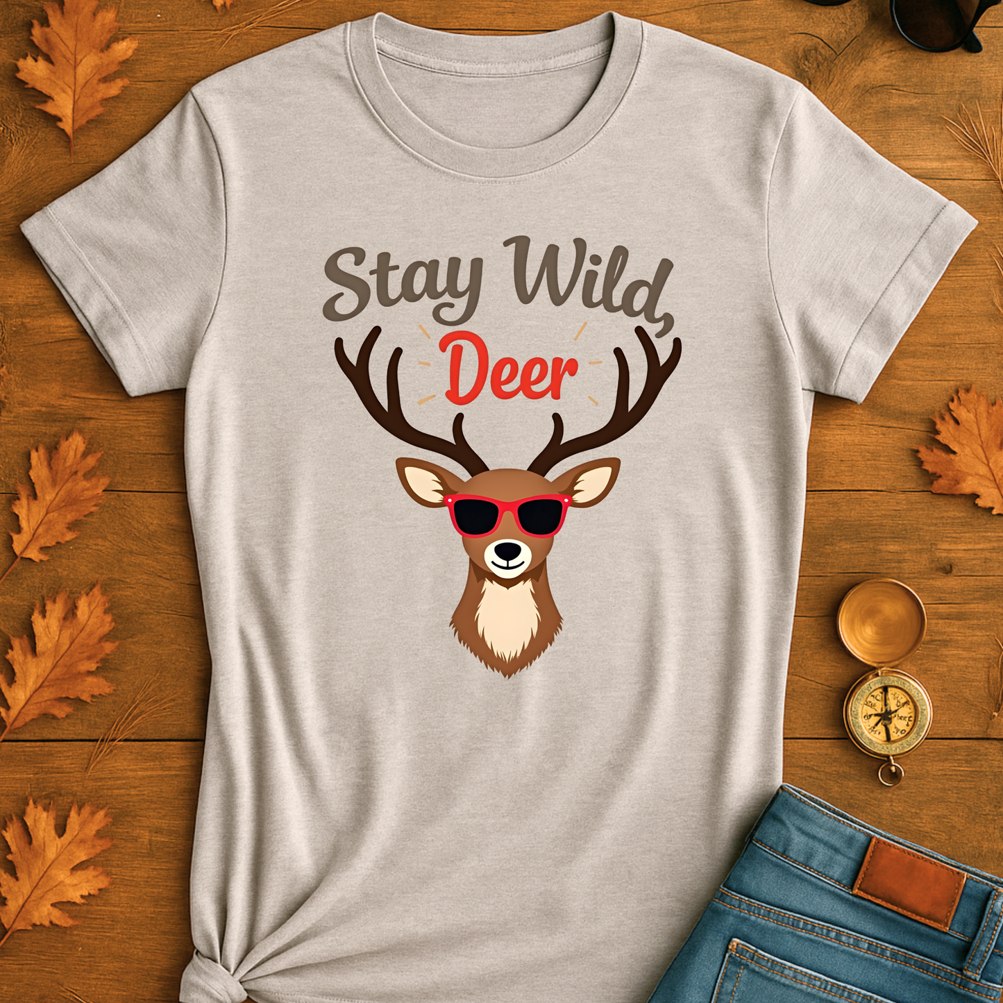 Funny Deer Sunglasses Unisex T-Shirt