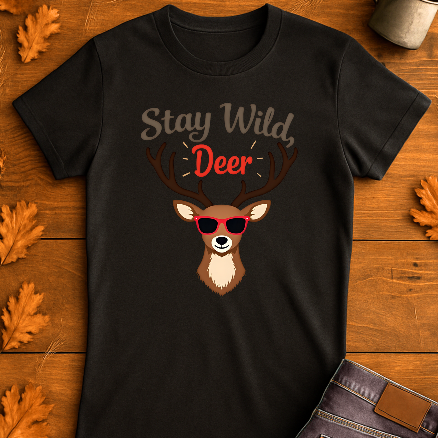 Funny Deer Sunglasses Unisex T-Shirt