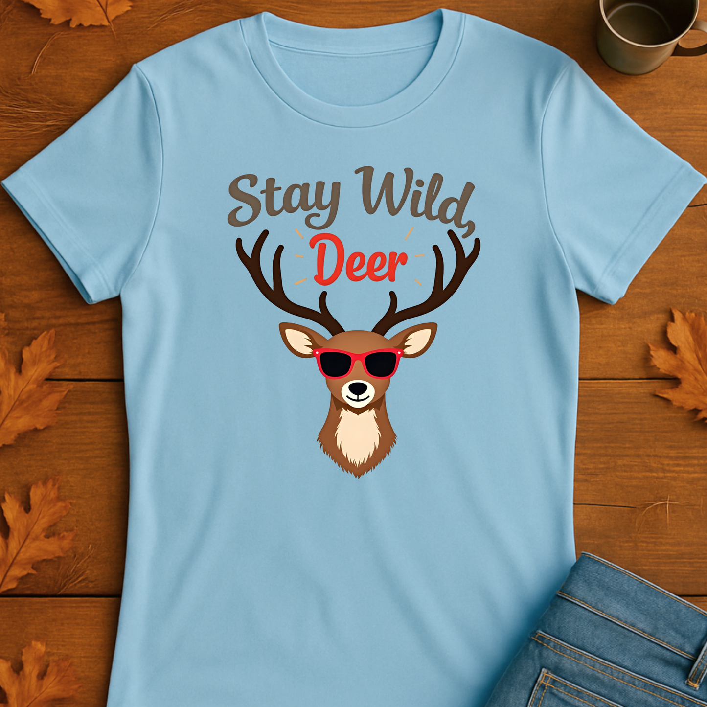 Funny Deer Sunglasses Unisex T-Shirt