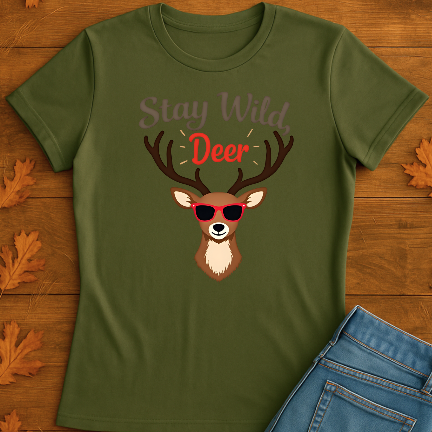 Funny Deer Sunglasses Unisex T-Shirt