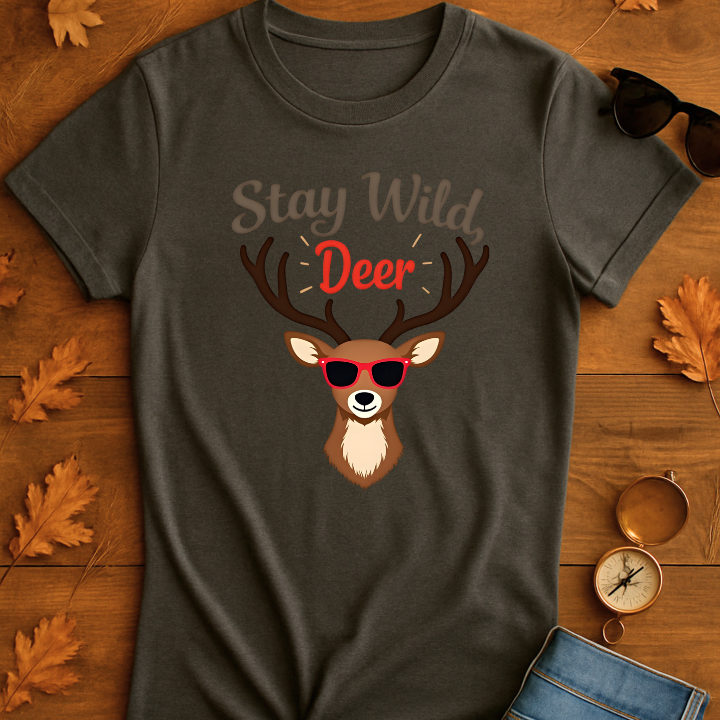 Funny Deer Sunglasses Unisex T-Shirt