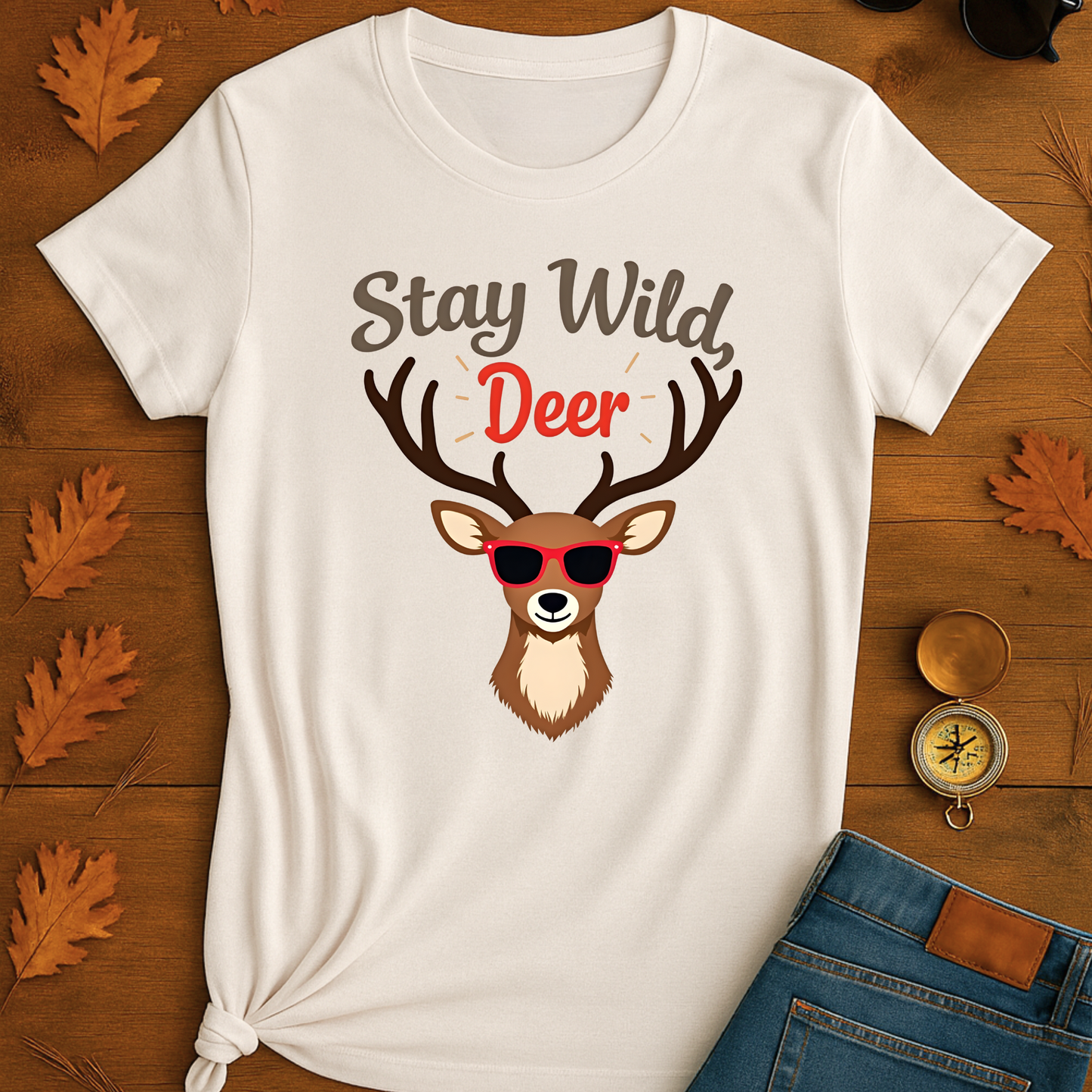 Funny Deer Sunglasses Unisex T-Shirt