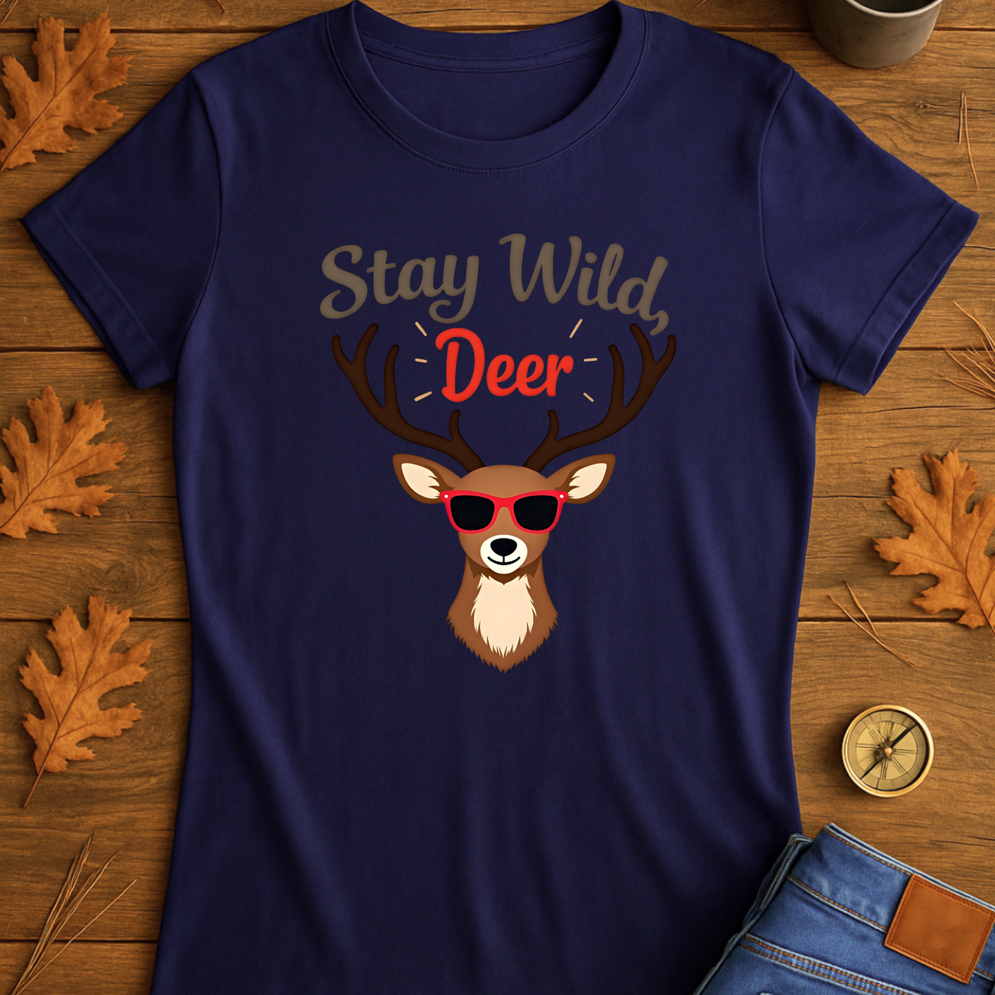 Funny Deer Sunglasses Unisex T-Shirt