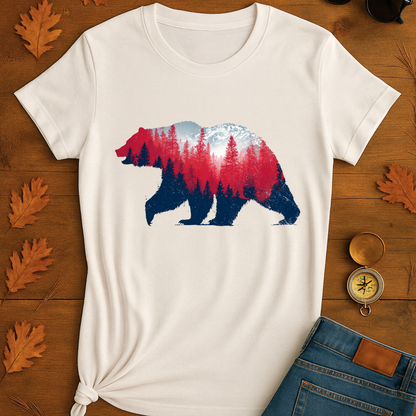 Bear in Forest Unisex T-Shirt