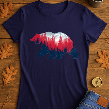 Bear in Forest Unisex T-Shirt