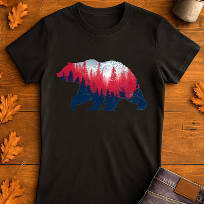 Bear in Forest Unisex T-Shirt