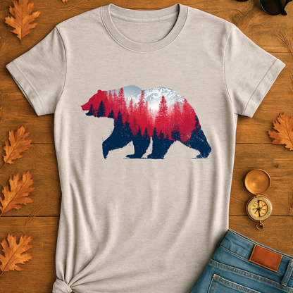 Bear in Forest Unisex T-Shirt