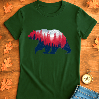 Bear in Forest Unisex T-Shirt