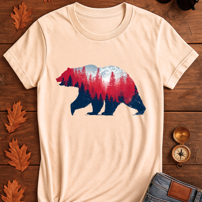 Bear in Forest Unisex T-Shirt