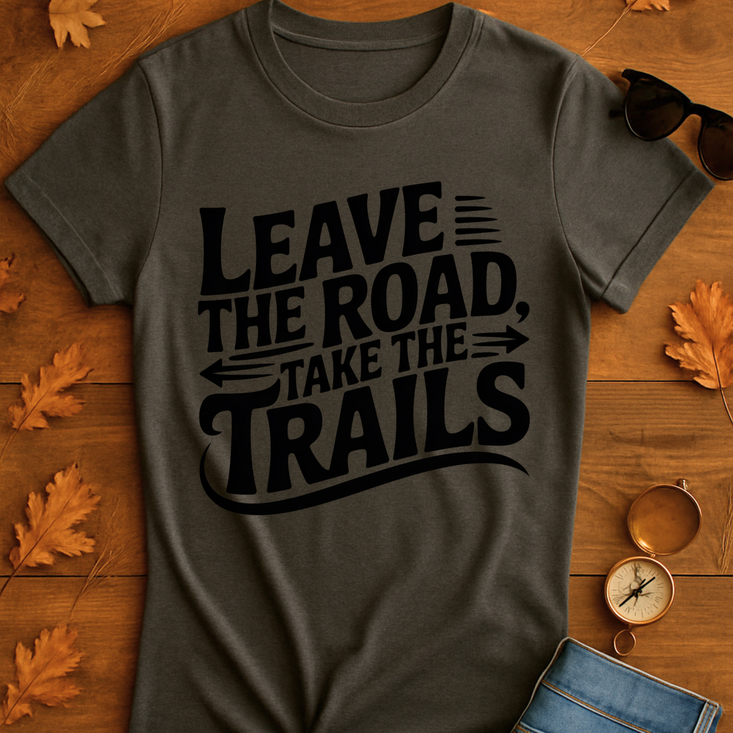 Trailblazer T-Shirt - 'Leave the Road, Take the Trails' Design