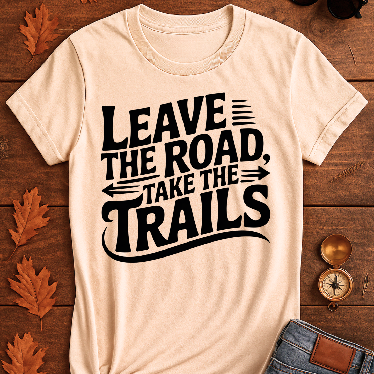 Trailblazer T-Shirt - 'Leave the Road, Take the Trails' Design