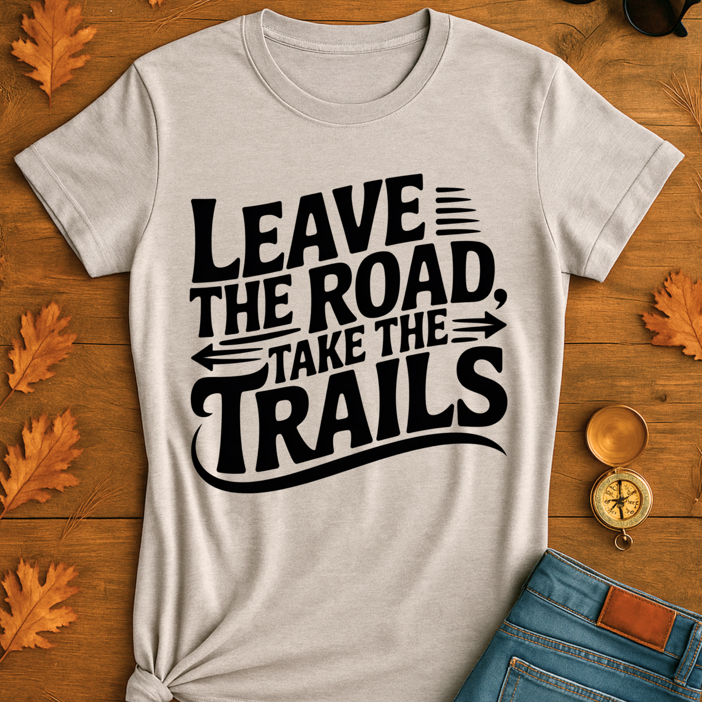 Trailblazer T-Shirt - 'Leave the Road, Take the Trails' Design