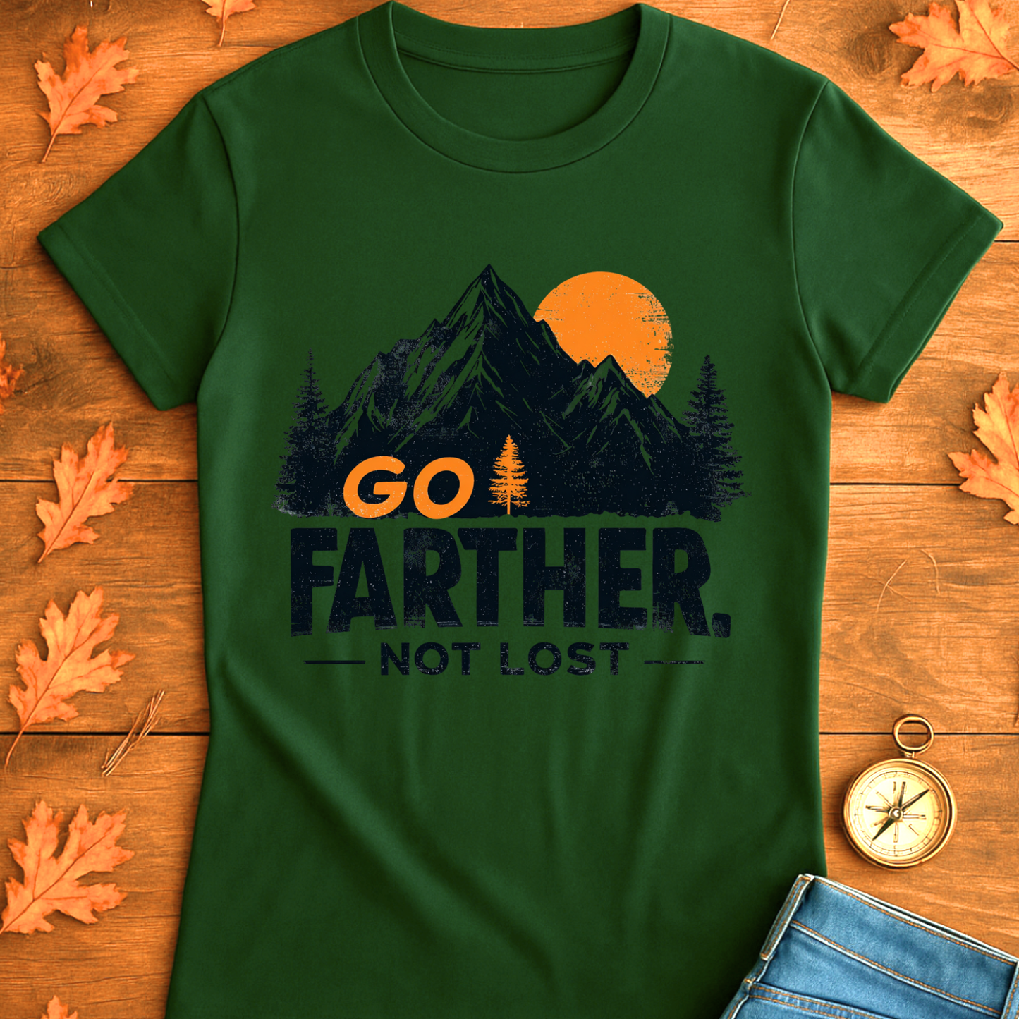 T-Shirt Go Farther - not Lost Unisex Softstyle
