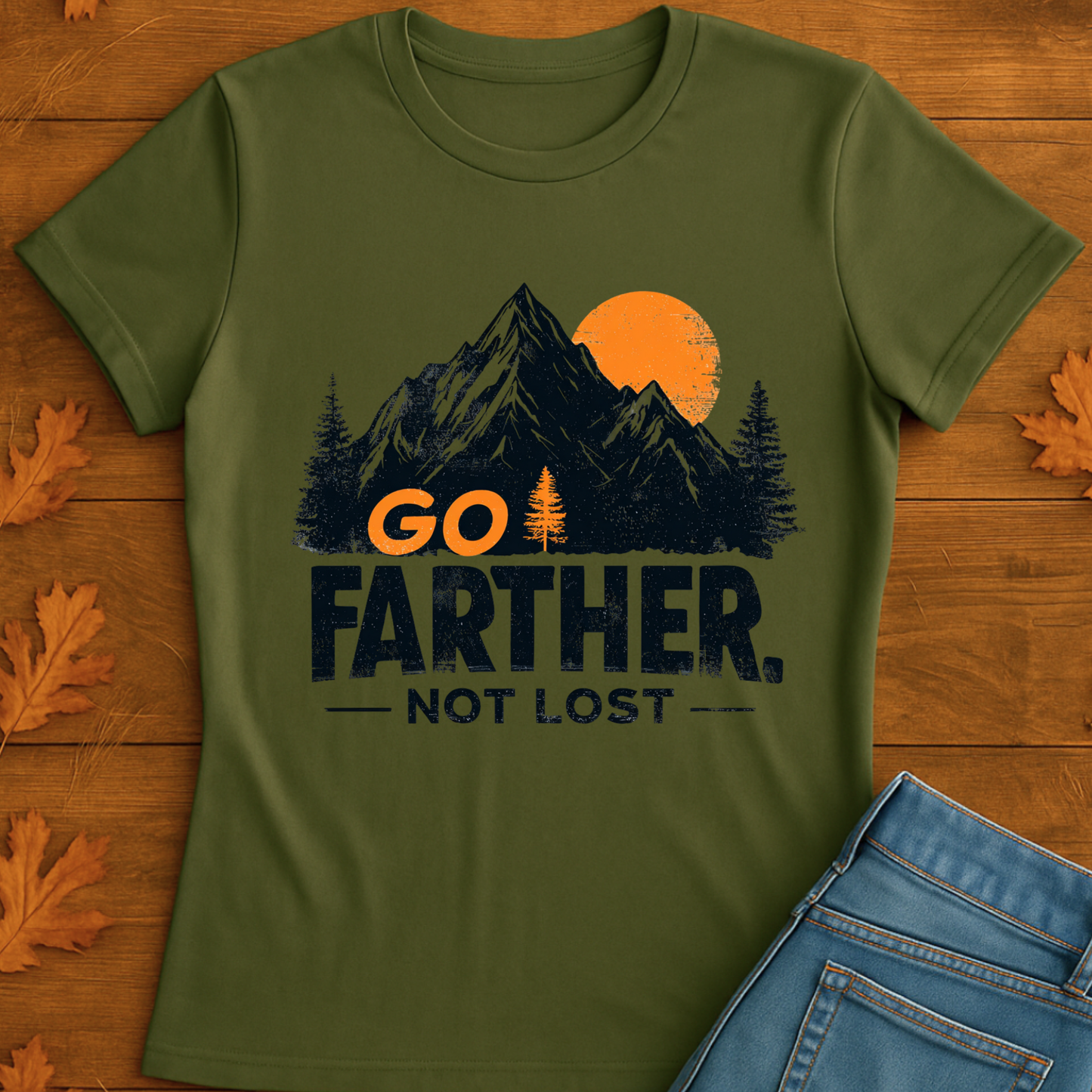 T-Shirt Go Farther - not Lost Unisex Softstyle