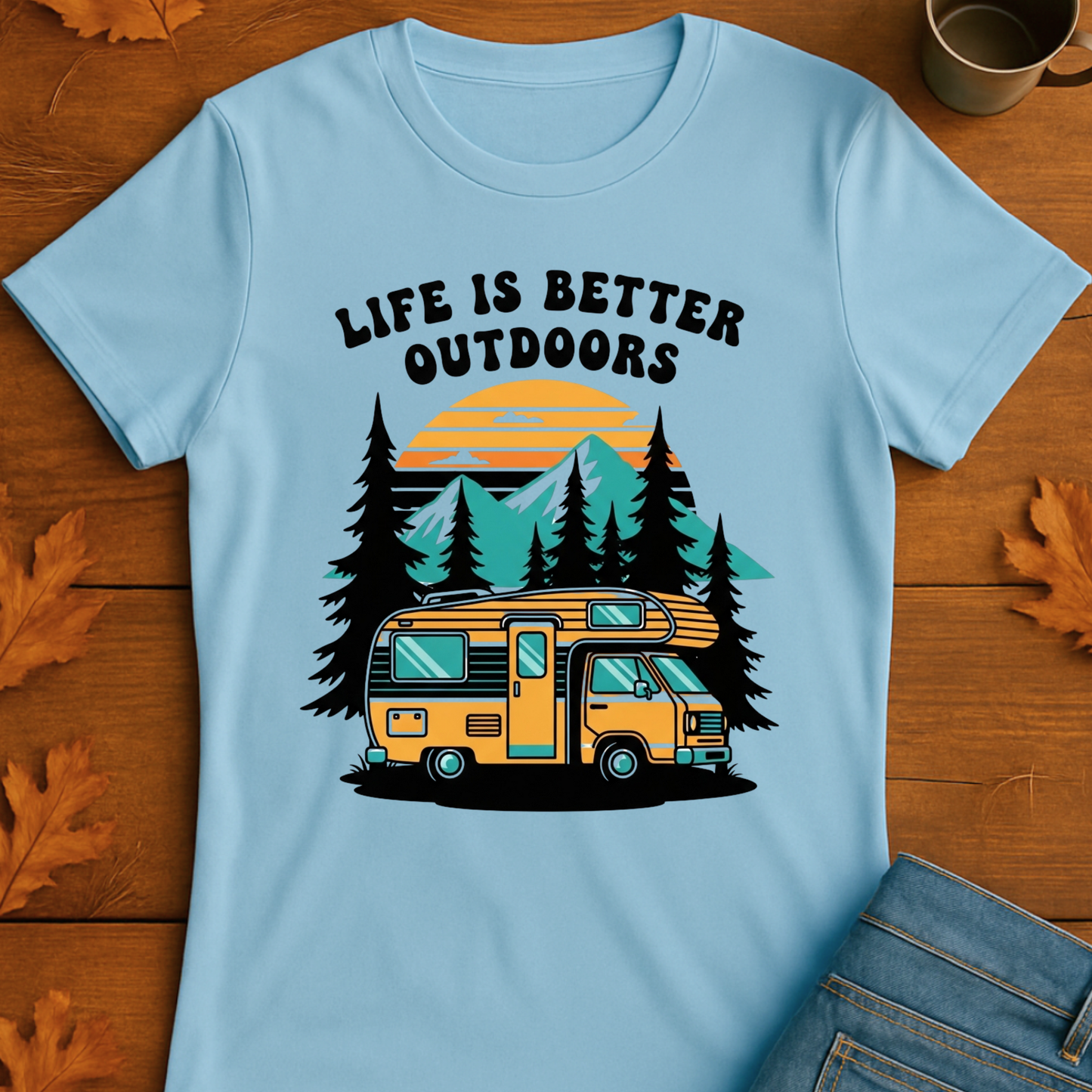 Outdoor Adventure T-Shirt - Life is Better Outdoors Design