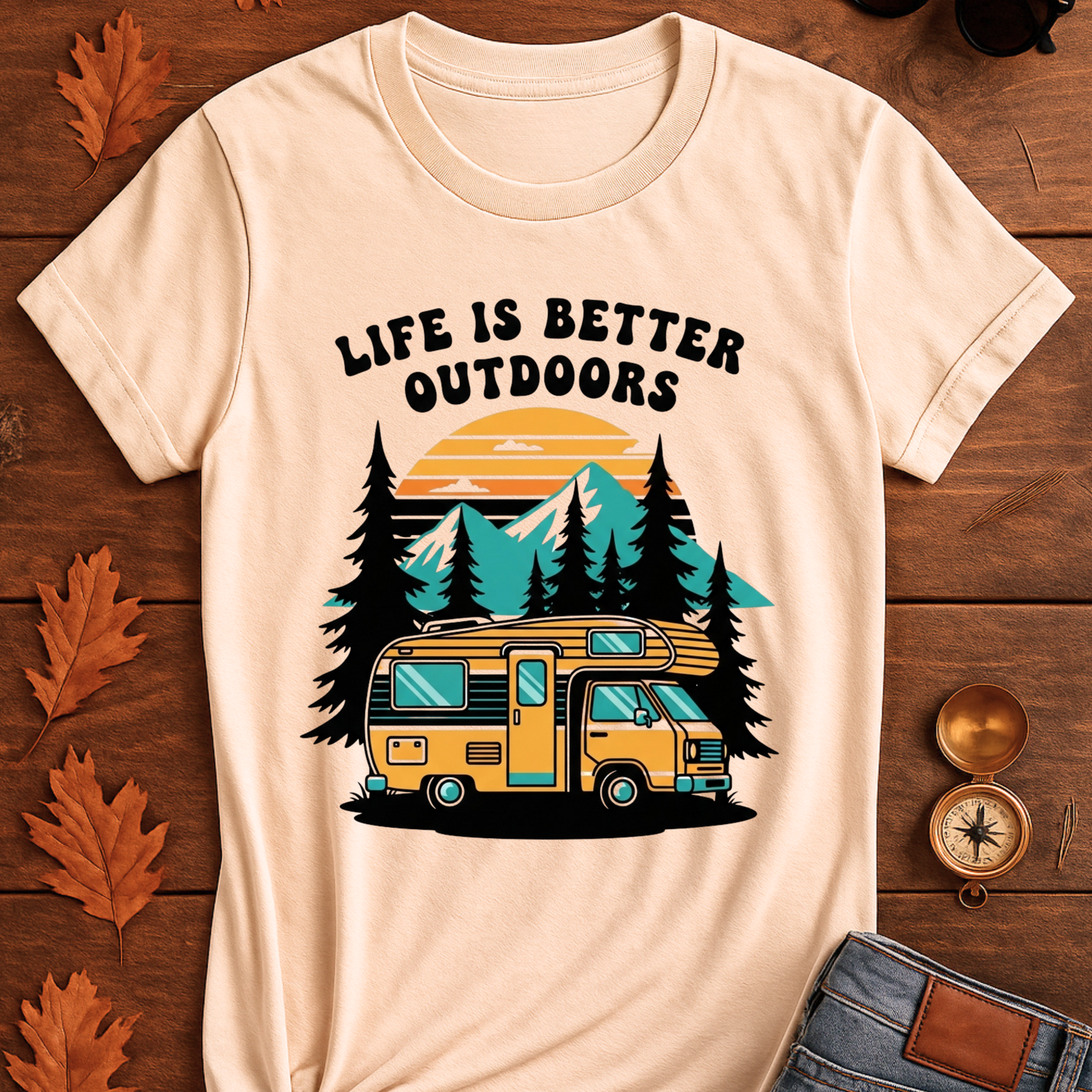 Outdoor Adventure T-Shirt - Life is Better Outdoors Design