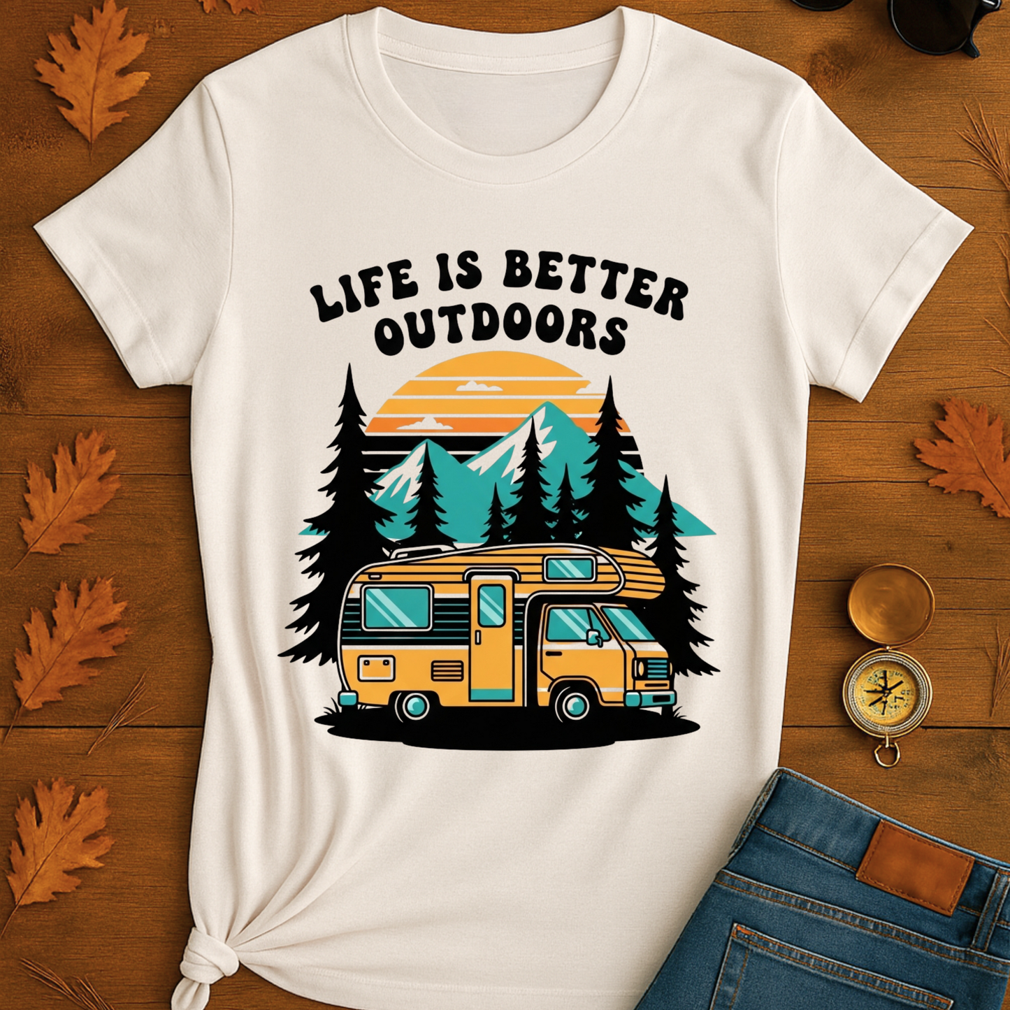 Outdoor Adventure T-Shirt - Life is Better Outdoors Design