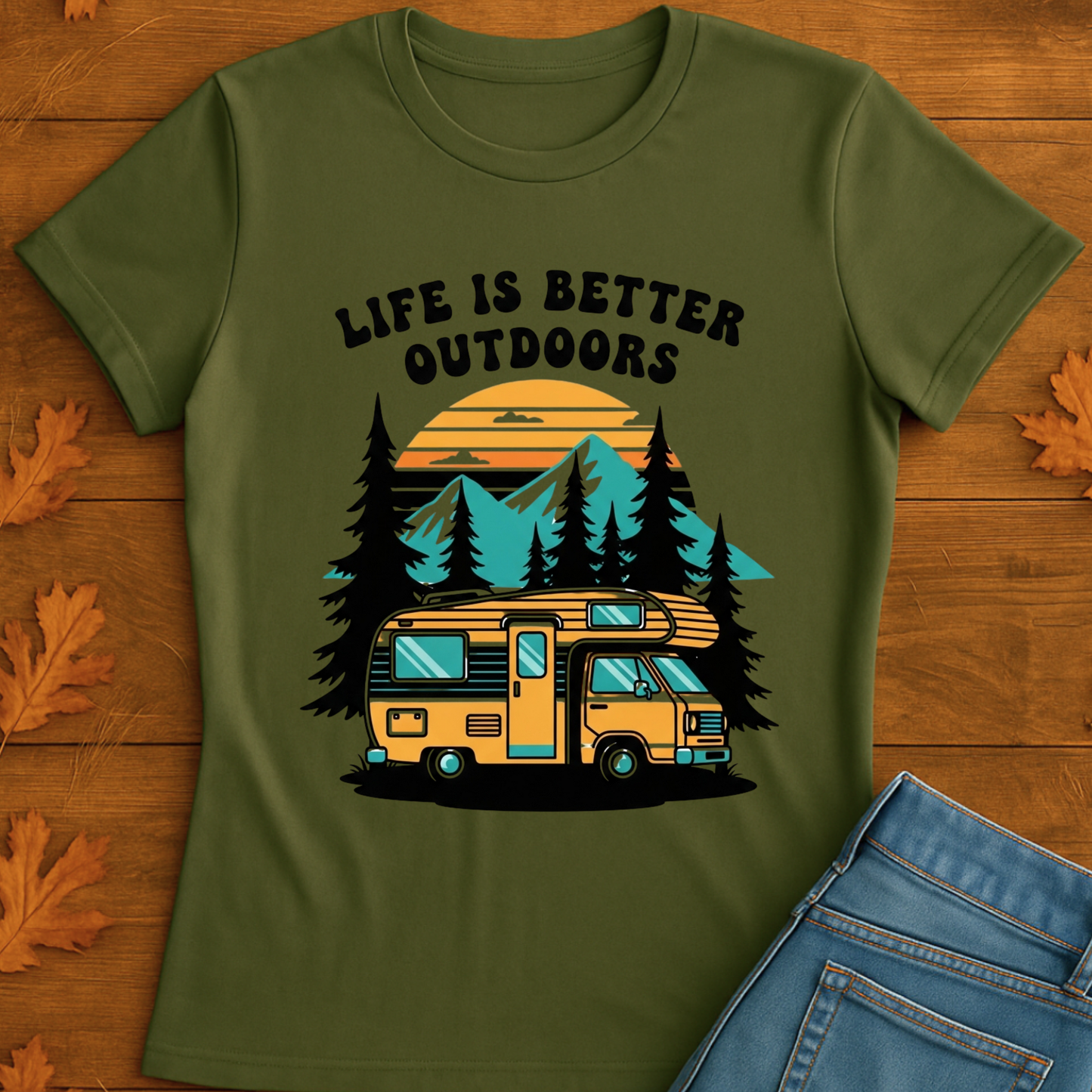 Outdoor Adventure T-Shirt - Life is Better Outdoors Design