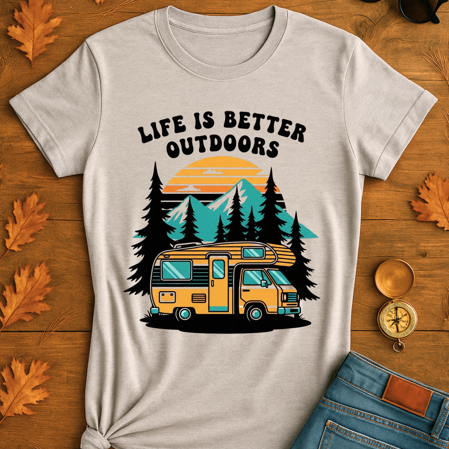 Outdoor Adventure T-Shirt - Life is Better Outdoors Design