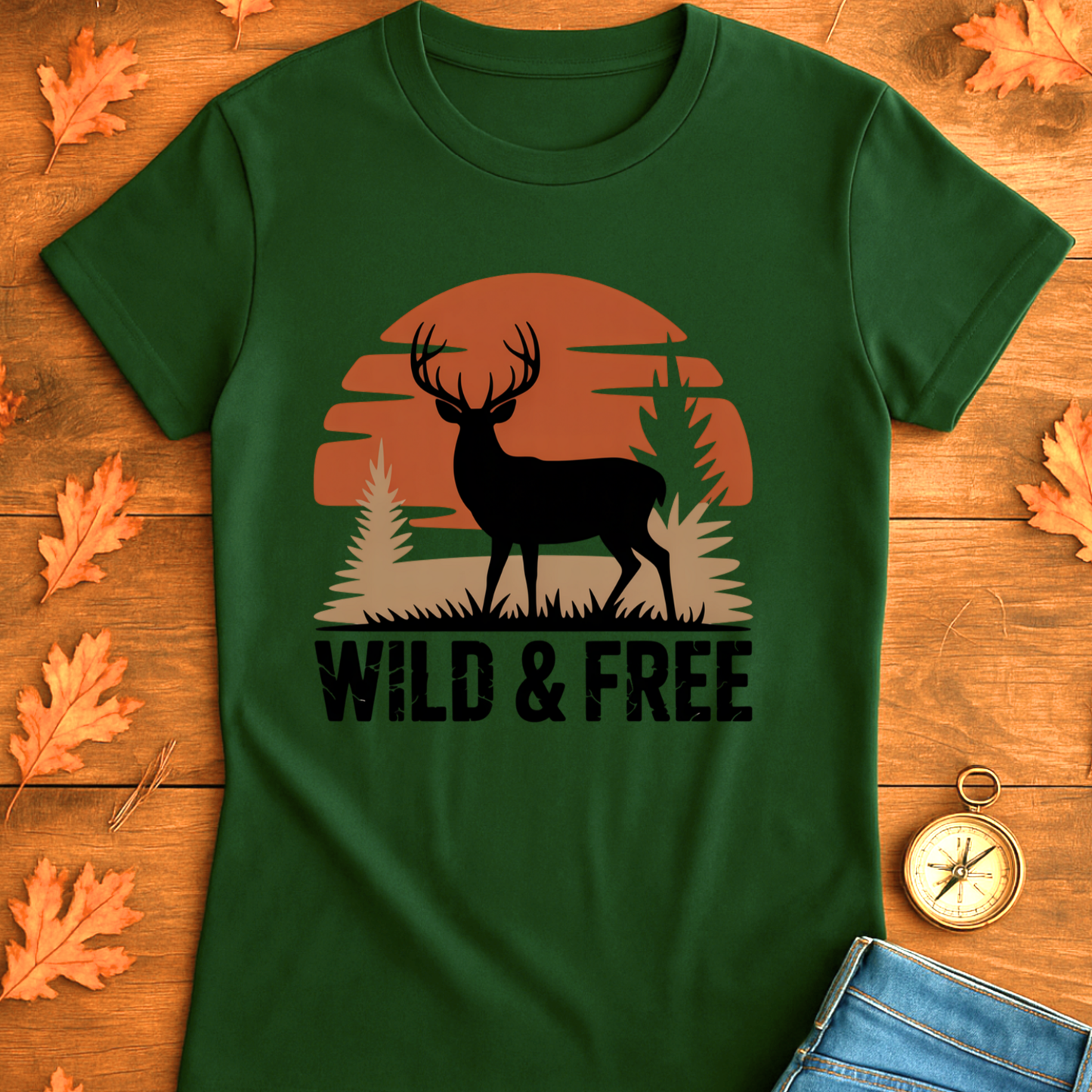 Sunset Deer Unisex T-Shirt