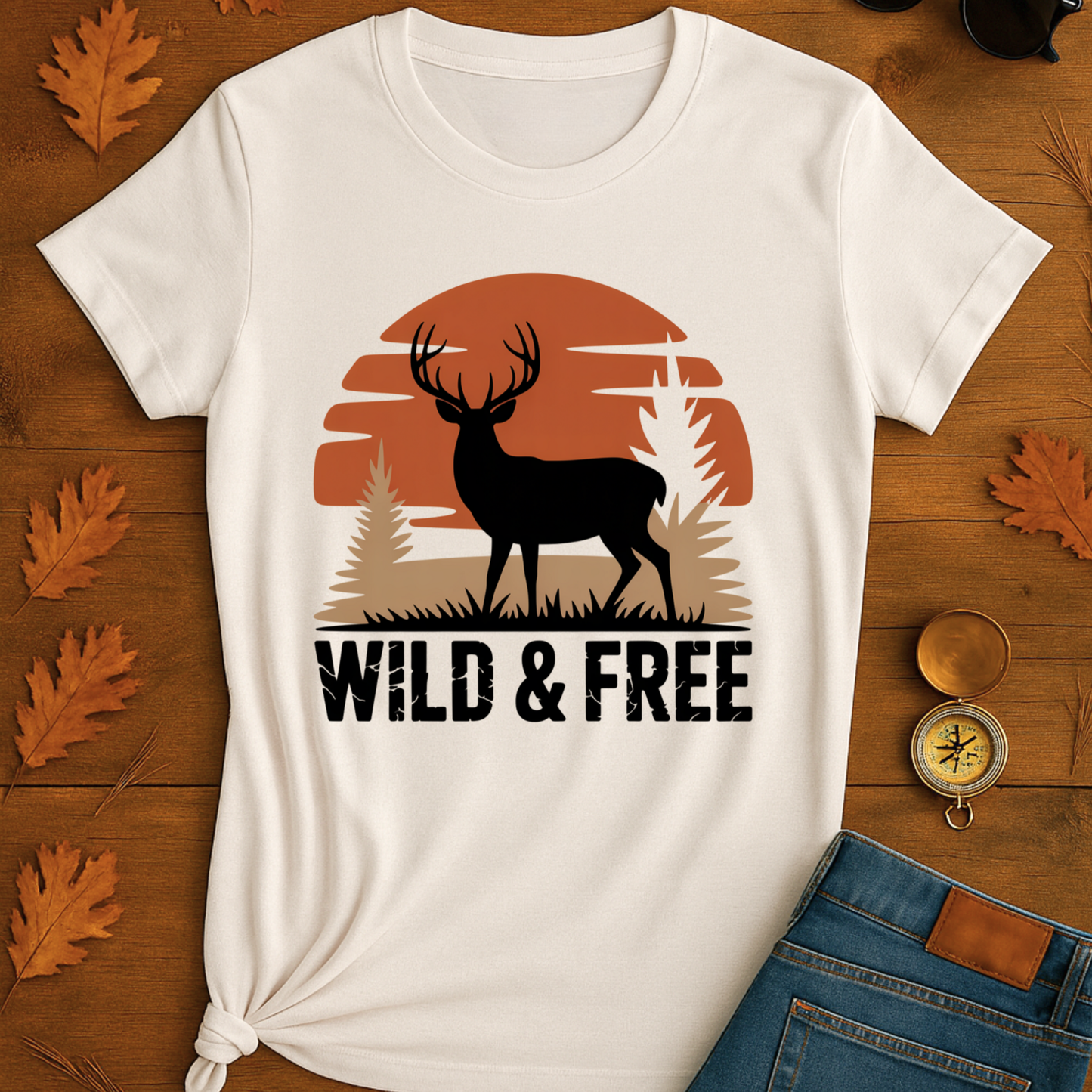 Sunset Deer Unisex T-Shirt