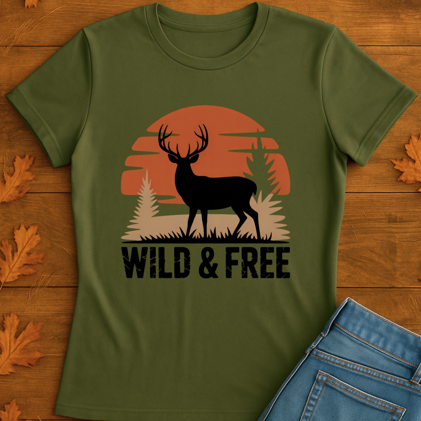 Sunset Deer Unisex T-Shirt