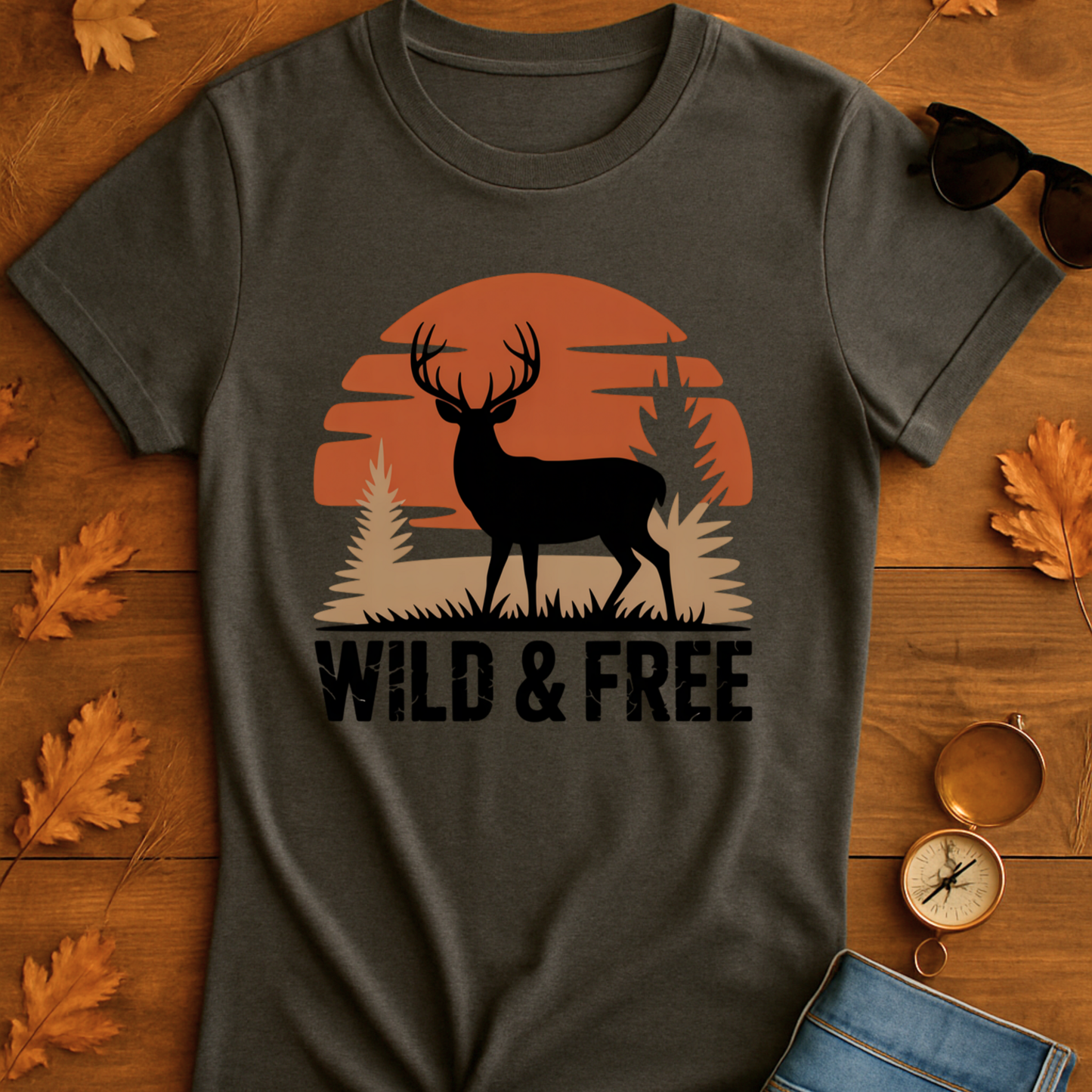 Sunset Deer Unisex T-Shirt